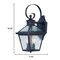 Homeroots XL Two Antique Bronze Black Hammered Glass Wall Light 398411 - alternate 3