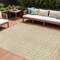 Homeroots 9' X 12' Gold And Ivory Geometric Washable Indoor Outdoor Area Rug 614747 - alternate 1