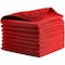 Rubbermaid Commercial Microfiber Cloth Wipe 12" x 12", Red, 24PK 1820577 - alternate 1