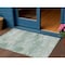 Homeroots 3' X 5' Mint Green And Pale Aqua Abstract Washable Indoor Outdoor Area Rug 630921 - alternate 1