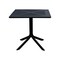Niche Terrace Plastic Indoor/Outdoor 31.5 in Square Table, Black, 4 Terrace Plastic Stacking Chairs, Black TOB3131BK41BK - alternate 6