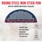 Bakken- Swiss BAKKEN Pizza Pan, Round Perforated, Nonstick Marble Coating, Dishwasher Safe, Blue BAKPIZRB1 - alternate 6