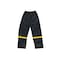 Clc Rain Suit, L, 190T Nylon, Black/Yellow, Detachable Collar, Zipper Closure R103L - alternate 4