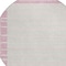 Homeroots 8' Pink And Ivory Round Striped Washable Indoor Outdoor Area Rug 610494 - alternate 2