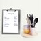 Acrimet 3 Pack Clipboard Letter Size A4 Low Profile Clip & Side Rulers, Durable Plastic - Smoke, 3PK 134.1 - alternate 5