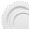 Smarty Had A Party White with Silver Pearl String Round Disposable Plastic Dinnerware Value Set, 240PK 8870-WHSVP-CASE - alternate 8