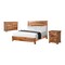 Homeroots Three Piece Brown Solid Wood Bedroom Set 569387 - alternate 9