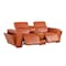 Homeroots 90in Orange and Brown Italian Leather Power Reclining Loveseat With Storage 720555 - alternate 3
