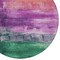 Homeroots 8' Purple Salmon And Green Round Abstract Washable Indoor Outdoor Area Rug 610957 - alternate 4