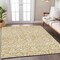 Homeroots 5' X 8' Gold And Beige Damask Washable Indoor Outdoor Area Rug 595146 - alternate 7