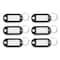 Advantus Key Tags Label Window, 0.88 x 0.19 x 2, Black, 6PK KEY98017 - alternate 1