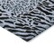Homeroots 8' Blue Round Animal Print Washable Indoor Outdoor Area Rug 607640 - alternate 4