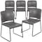 Flash Furniture Gray Plastic Stack Chair, PK5 5-RUT-238A-GY-GG - alternate 1