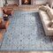 Jonathan Y Petunia Distressed All-Over Floral Border Non-Slip Washable Blue/Light Gray 3ft x 5ft Area Rug PTN102C-3 - alternate 2
