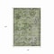 Homeroots 8' X 10' Artichoke Green And Gray Floral Medallion Washable Indoor Outdoor Area Rug 616613 - alternate 8