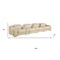 Homeroots 169" Beige Italian Leather Reclining USB Sofa 632882 - alternate 10