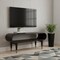 Homeroots 35in Brown Solid Wood Enclosed and Open Storage TV Stand 719188 - alternate 6