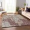 Homeroots 9' X 12' Plum And Ivory Abstract Washable Indoor Outdoor Area Rug 643623 - alternate 6