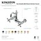 Kingston Brass Two-Handle Wall Mount Bridge Kitchen Faucet, Antique Copper KS244AXAC - alternate 5