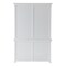 Homeroots 87" White Solid Wood Adjustable Four Tier Bookcase 397123 - alternate 7