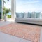 Homeroots 9' X 12' Salmon And Ivory Abstract Washable Indoor Outdoor Area Rug 599758 - alternate 5