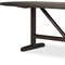Homeroots 94" Dark Brown Solid Wood Trestle Base Oval Dining Table 604018 - alternate 6
