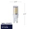 Bulbrite 35-Watt Equivalent T4 Dimmable Bi-Pin (G9) LED Light Bulb Warm White, 2PK 861525 - alternate 8