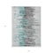 Homeroots 9' X 12' Teal Blue Charcoal And Silver Abstract Washable Indoor Outdoor Area Rug 582414 - alternate 6