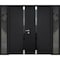 Vdomdoors Steel Double Doors Cynex 6777 Black 2 Sidelight Exterior Windows Stainless Inserts Single Modern Pa CYNEX6777DEXD-BLK-RH-O-W12+72+12 x H80 - alternate 1