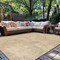 World Rug Gallery Distressed Frame Reversible Jute-Look Indoor/Outdoor Rug 7 ft 10 in x 10 ft Natural WR187NATURAL8X10 - alternate 1