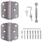 Prosource Hinge Set, Galvanized Zinc, Zinc, 1 Set-Piece LR-114-PS - alternate 1