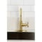 Kingston Brass Single-Handle Bar Faucet with Knurled Handle, Brushed Brass KSD8507RKZ - alternate 3