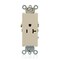 Leviton PlugsandRcptcls, 20A, 125VAC, Ivory, Nylon 16341-I - alternate 1