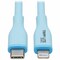 Eaton EATON USB-C To Lightning Sync/charge Antibacterial Cable Ultra Flexible Mf M102AB-003-S-LB - alternate 1