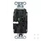 Hubbell Wiring Device-Kellems Straight Blade Receptacle, 5-20R, 20 A, 125V AC, 2 Pole, 3 Wire, Surface Mount, Grounded HBL2182STGY - alternate 2