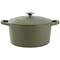 Crockpot Artisan 5 Quart Enameled Cast Iron Dutch Oven in Matte Green 138503.02 - alternate 1