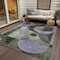 Homeroots 3' X 5' Olive Green Purple And Gray Geometric Washable Indoor Outdoor Area Rug 604414 - alternate 6