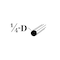 Brunner Aluminum Round Rod 1/4" 6 Feet Satin Anodized BR04 S6 - alternate 2
