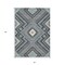 Homeroots 3' X 5' Pewter Charcoal And Sky Blue Tribal Washable Indoor Outdoor Area Rug 598148 - alternate 6