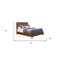 Homeroots Brown Solid Wood Full Bed Frame 524840 - alternate 6