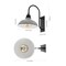 Jonathan Y Stanley 12.25" 1-Light Farmhouse Industrial Iron LED Gooseneck Arm Outdoor Sconce, Gray JYL7614D - alternate 6