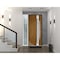 Vdomdoors Steel Door Deux 1713 Natural Oak Sidelight Exterior White Window Stainless Inserts Single Modern Pa DEUX1713EXD-OAKW-W36+16 x H80-Right-hand Inswing - alternate 4