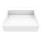 Vigo Starr Modern White Matte Stone 17 in. L x 13 in. W x 5 in. H Rectangular Vessel Bathroom Sink VG04025 - alternate 1