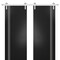 Sartodoors Sturdy Double Barn Door with Hardware, Planum 0310 Matte Black and Aluminum Strips, Silver 13FT Rai PLANUM0310DB-S-BLK-36 x 80 (2* 18x80) - alternate 1