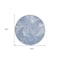Homeroots 8' Blue And Sky Blue Round Abstract Washable Indoor Outdoor Area Rug 587472 - alternate 5
