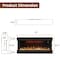 Edendirect 60 in. 5120BTU Wall Mount Electric Fireplace, 750W/1500W, Heat 400 sq. ft, Blower Heat, Remote ZR-TS60ZS-BOX - alternate 5