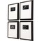 Homeroots Set Of Four Dominoes Black Framed Print Wall Art, 4PK 527042 - alternate 1