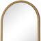 Homeroots 36" Brown Solid Wood Arch Framed Accent Mirror 719507 - alternate 3