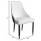 Leisuremod Allure Modern Dining Chair In Black Fabric and Oak Wood Legs, 4PK AC49WBL4 - alternate 8