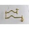 Kingston Brass Wall Mount Pot Filler Faucet, Brushed Brass KS2107RX - alternate 3